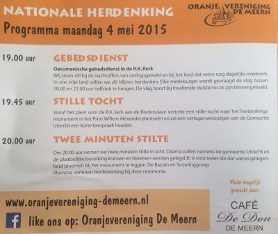 dodenherdenkingDEMeern2015